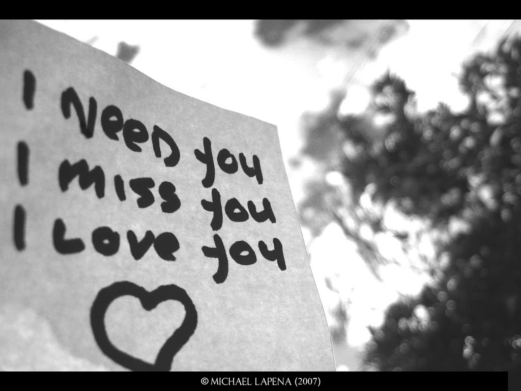 I miss you Is